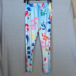 Lotus Legging Disney Little Mermaid Full Length Women's L NWT